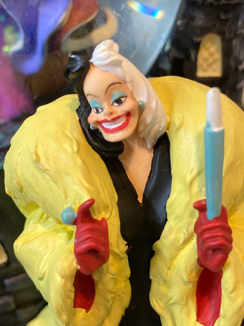 【訳あり】ディズニー ヴィランズ スノードーム オルゴール