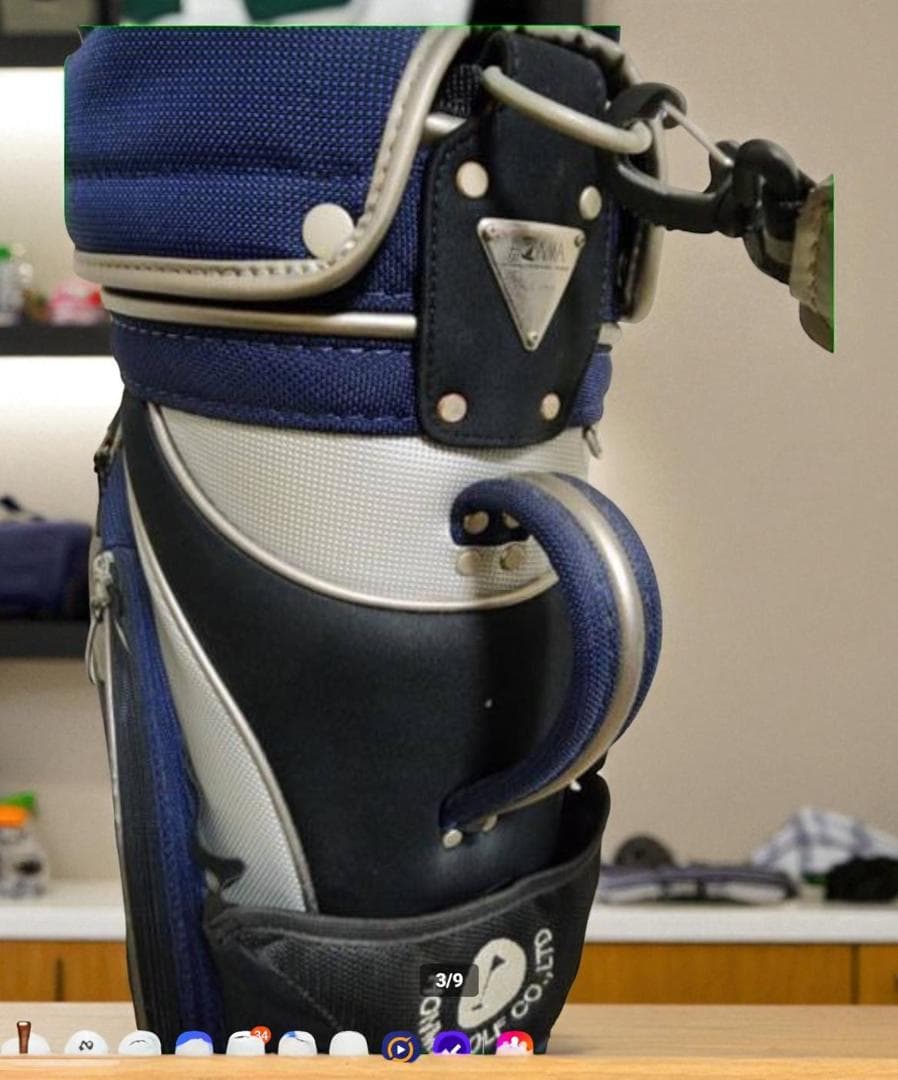 送料無料/超美品　HONMA DESIGN キャディバッグ ネイビー