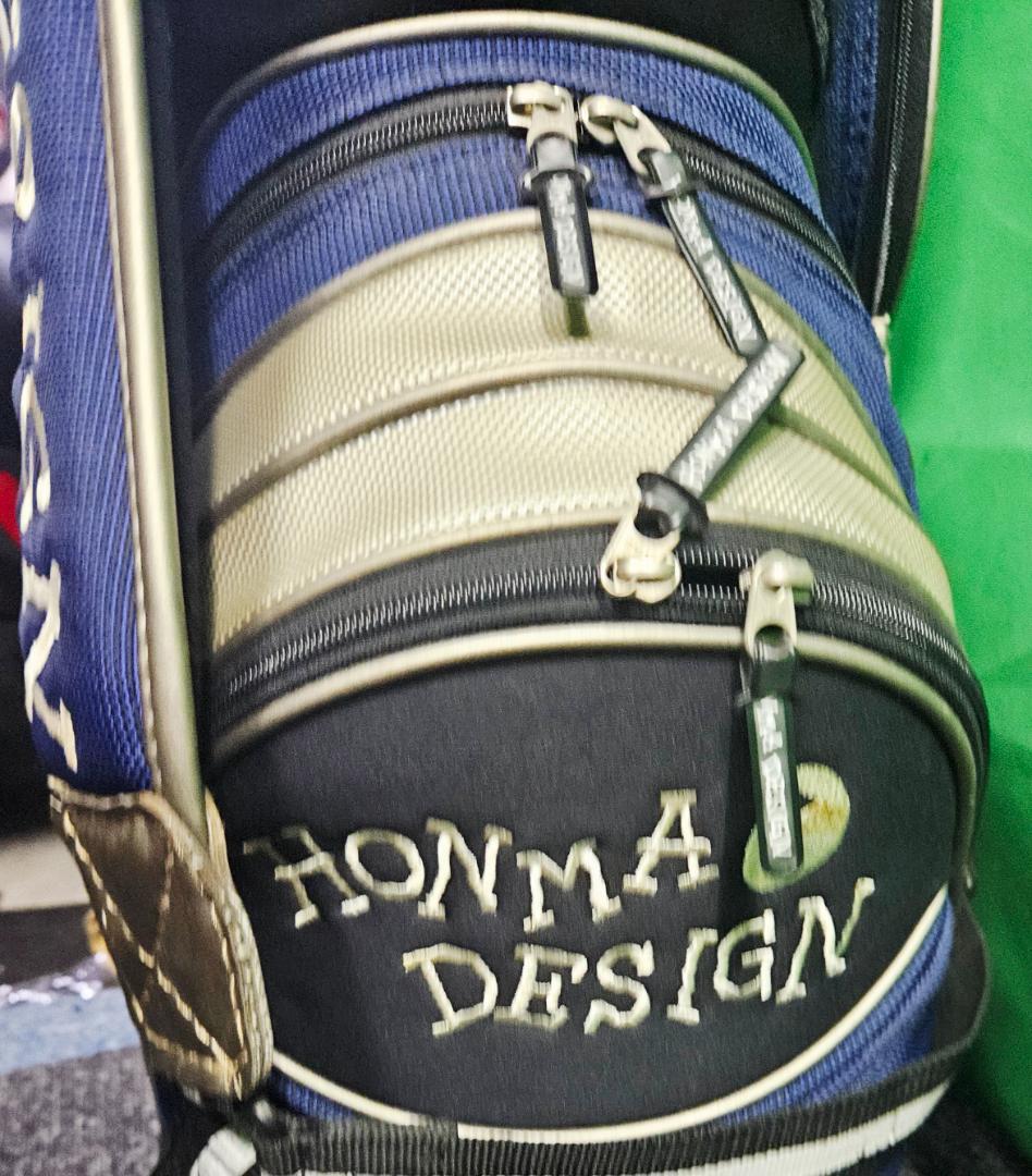 送料無料/超美品　HONMA DESIGN キャディバッグ ネイビー