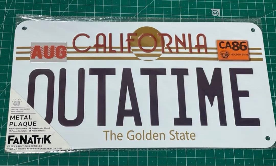 バックトゥザフューチャー　ペプシパーフェクト　デロリアン　ナンバープレート　新品