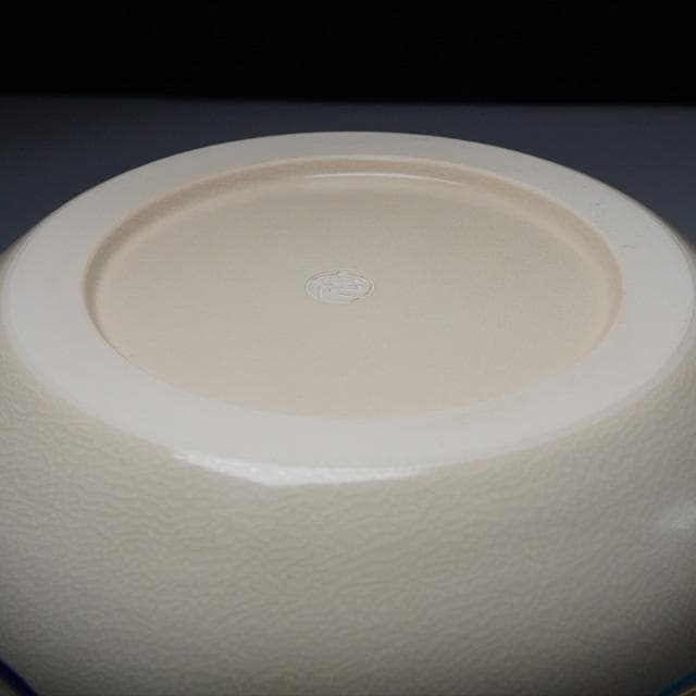 手塚充　仁清写花丸の絵水指　鵬雲斎宗匠御書付　共箱　裏千家　茶道具　京焼