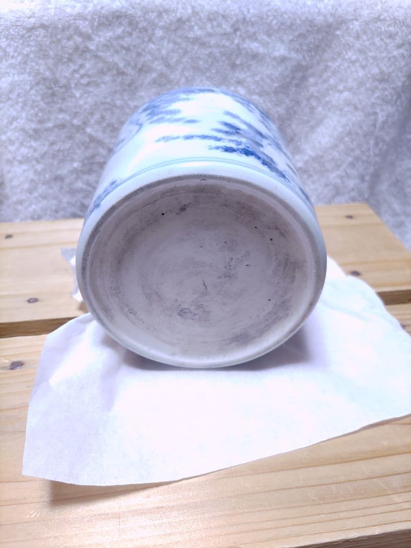 古伊万里 染付 雲龍文香炉 　？？