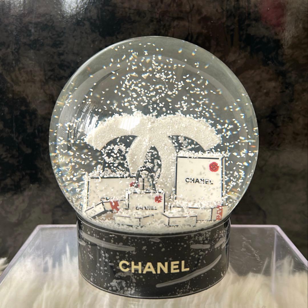 【美品】 CHANEL シャネル スノードーム ショッピングバッグ ショッパー