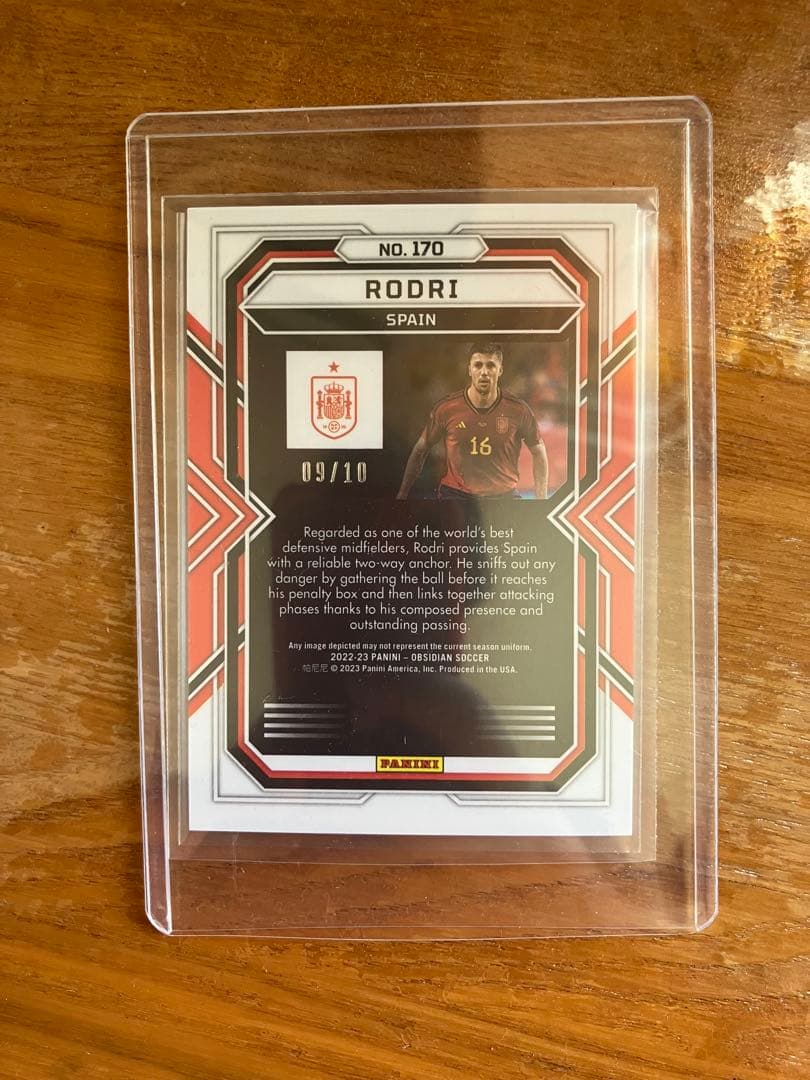 スポーツ選手 PANINI RODRI 09/10