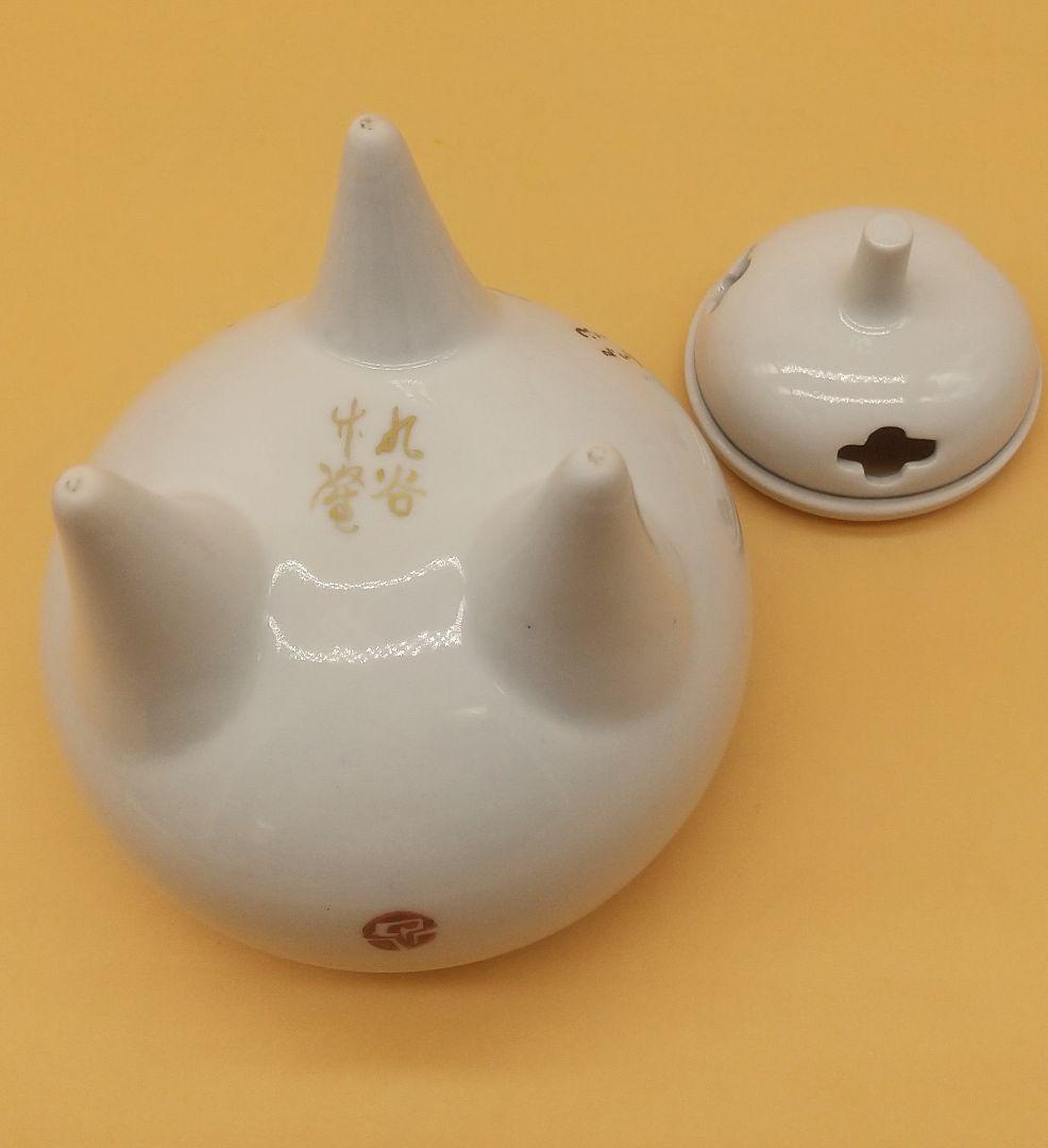 北村隆 香炉 九谷焼 東大寺長老 清水公照氏 画・題字「いろは童女」 【竹隆窯】