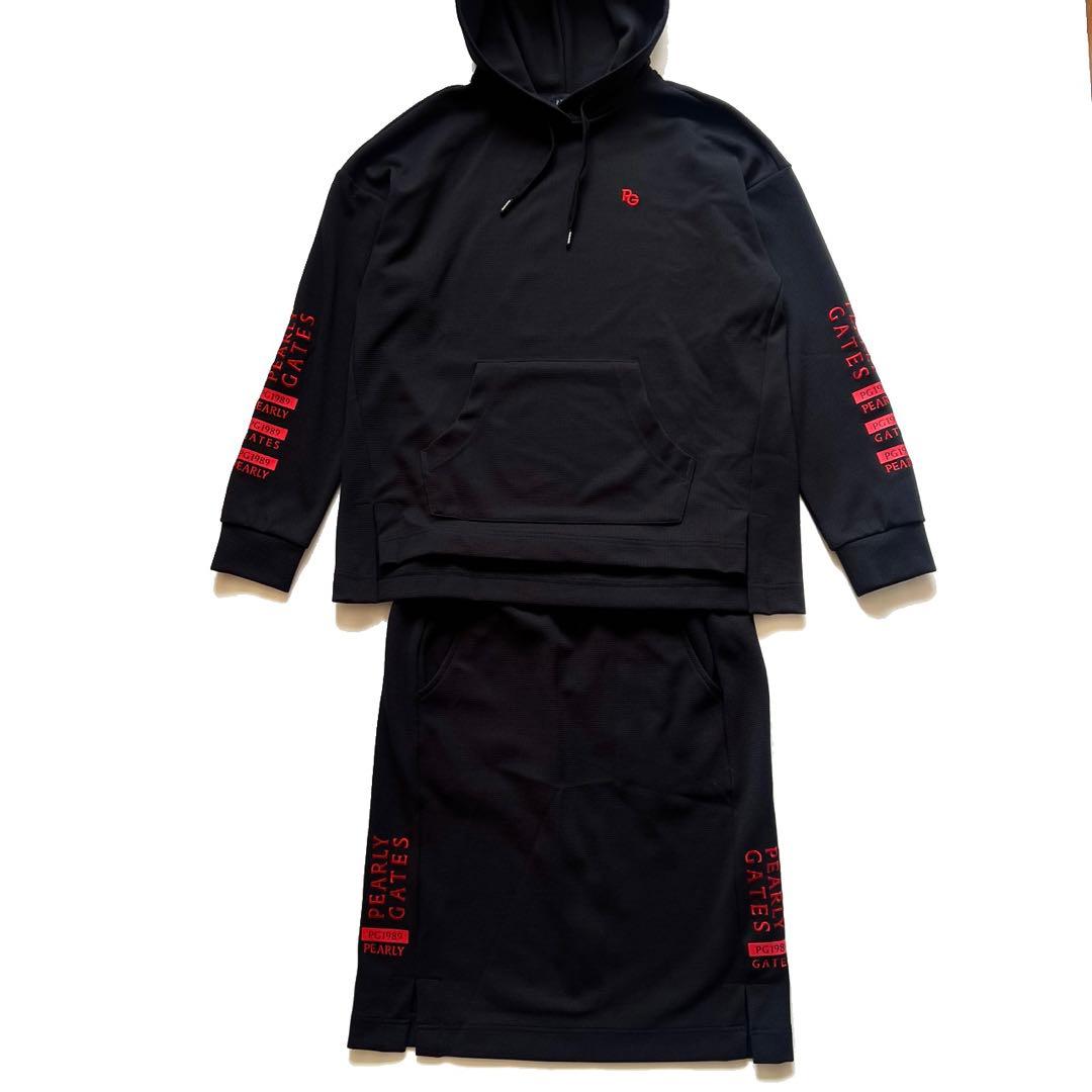 Pearlygates パーリーゲイツ　セットアップ　ニット　パーカー　スカート