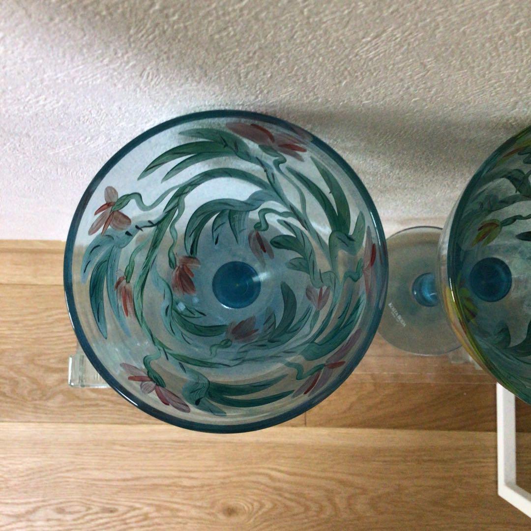 コスタボダ　手描き飾りグラス　2客