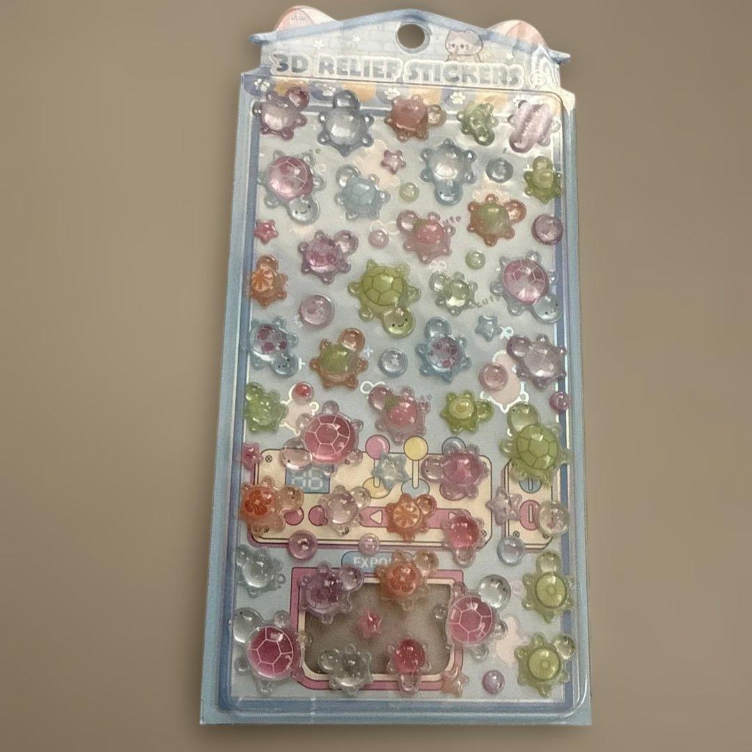 3Dシール　ボンボンドロップ風　9枚セット