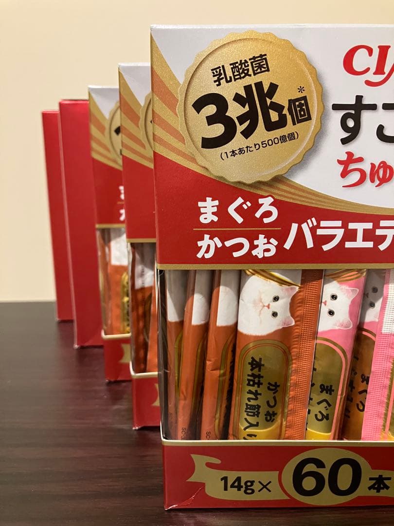 【新品・未開封】CIAO すごい乳酸菌ちゅ〜る 60本×5箱 2027/5