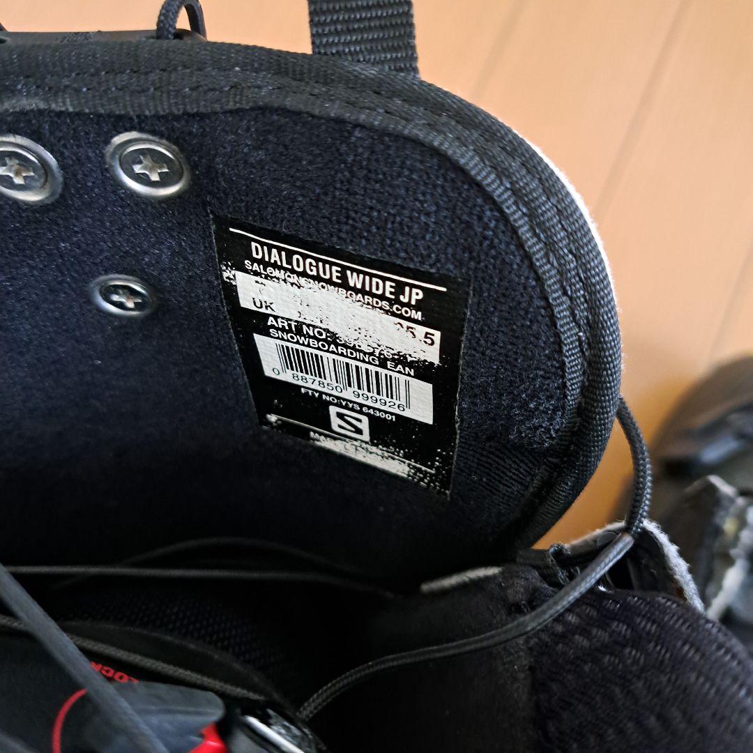 【25.5㎝】Salomon スノーボードブーツ ワイドフィット ブラック