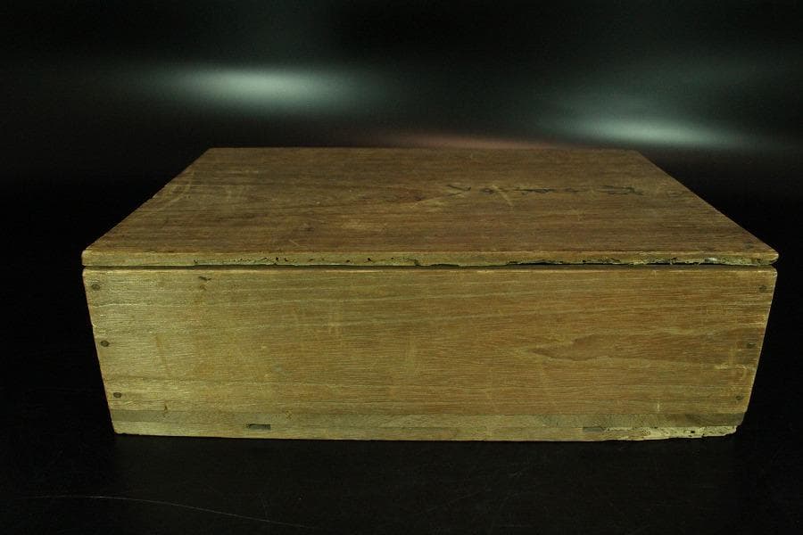 時代 切子 楕円形 鉢 27cmx18.5cm(K-LC671)