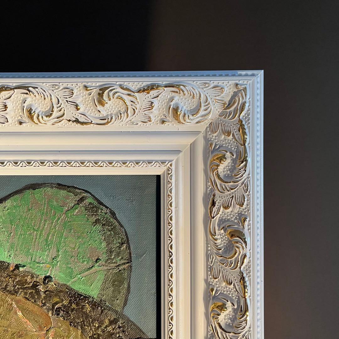 ★真作★ 文勝(ウンシュン) 古跡 油絵 額付き 貴重作品