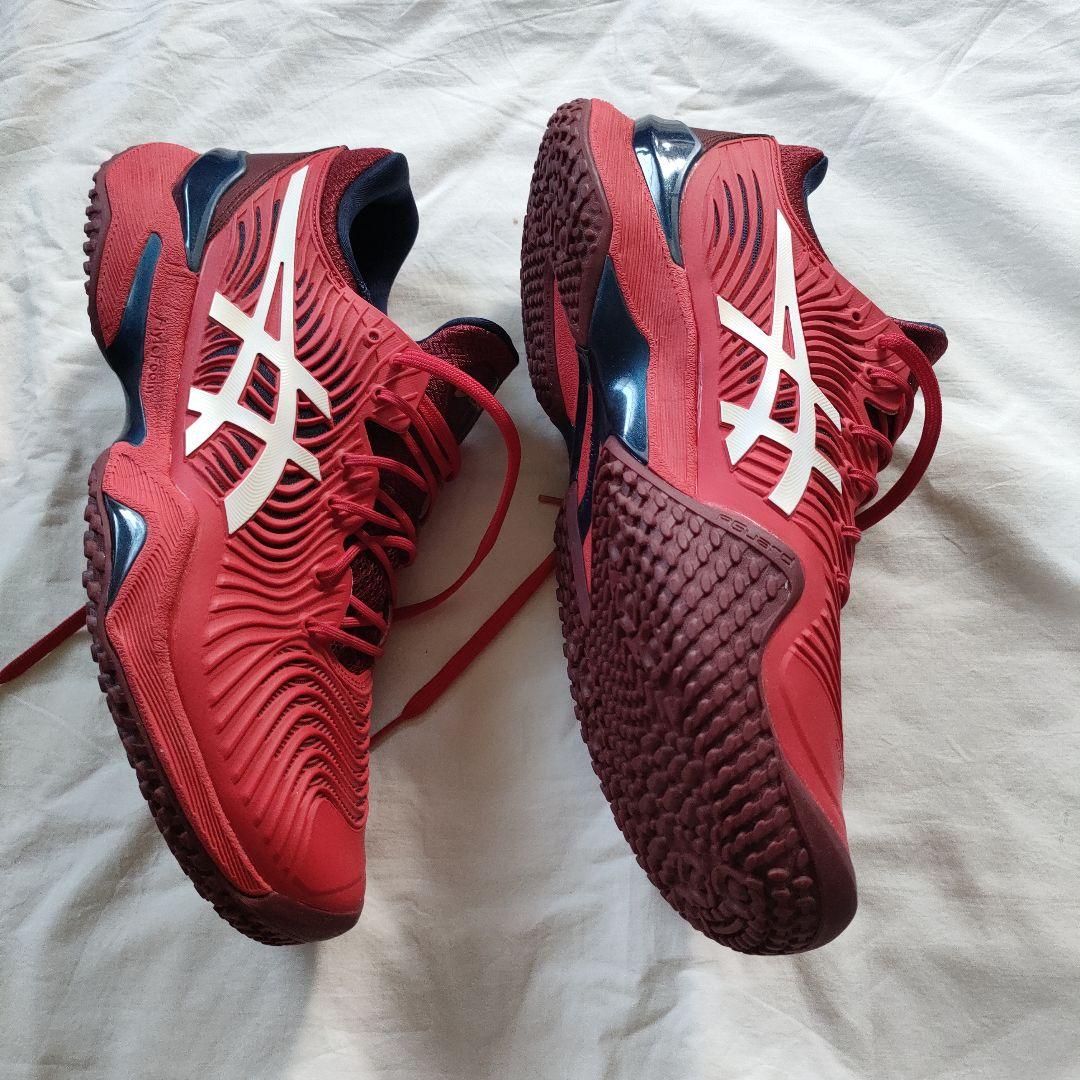 asics テニスシューズ 29cm レッド