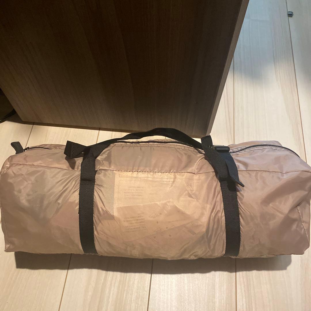 1回使用GOGlampingツーリングテント　ベージュ キャノピーポール付き