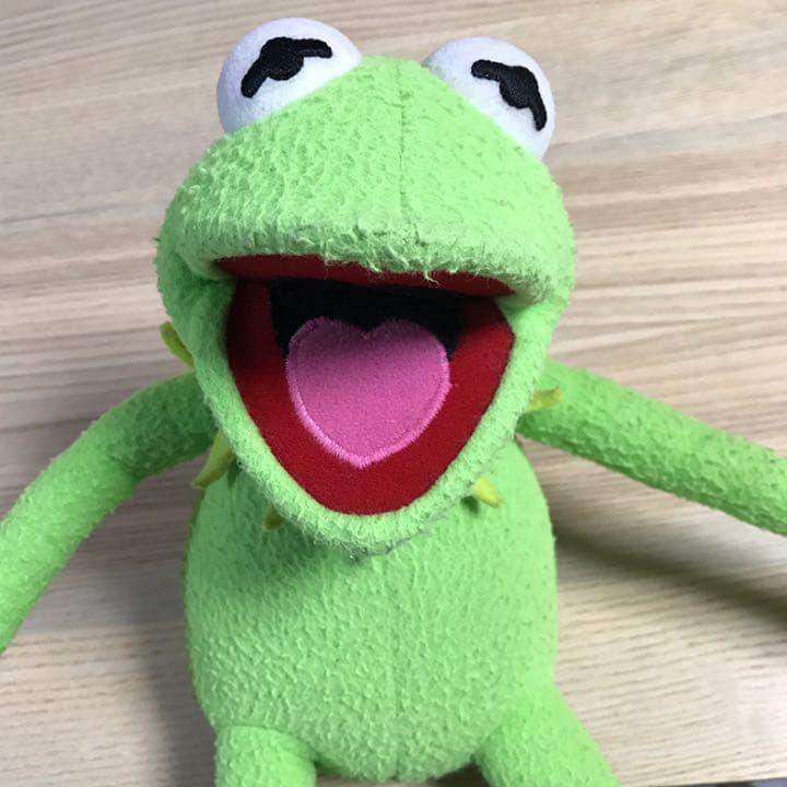 ヴィンテージ おしゃべり　カーミット　大きな　ぬいぐるみ applause