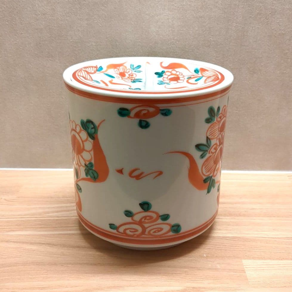 茶道具　赤絵水指　水指