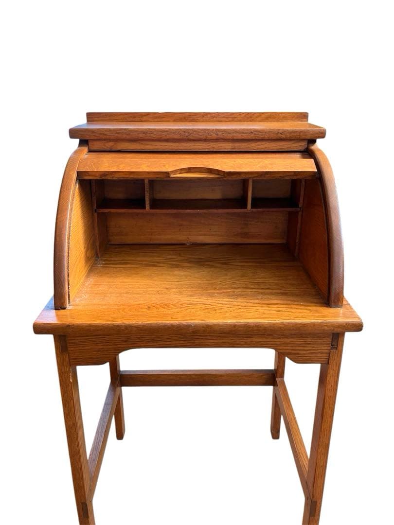【Vintage】 ロールトップサイドテーブル チャイルドデスク ディスプレイ台