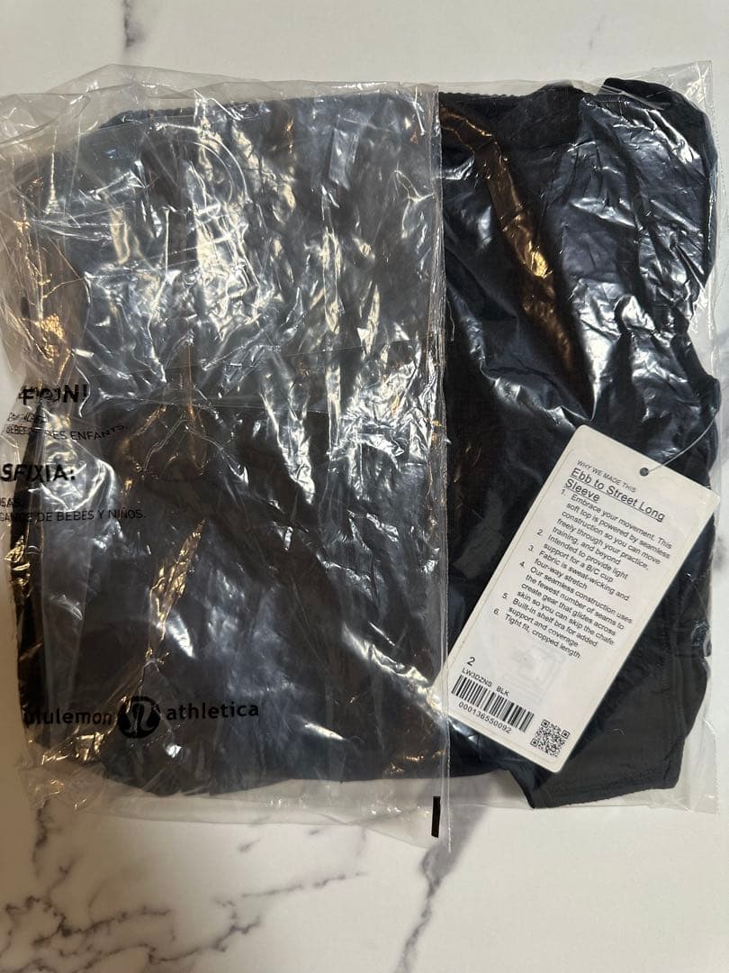新品 ルルレモン Ebb to Street ヨガ 長袖 一体型ブラ付き 2