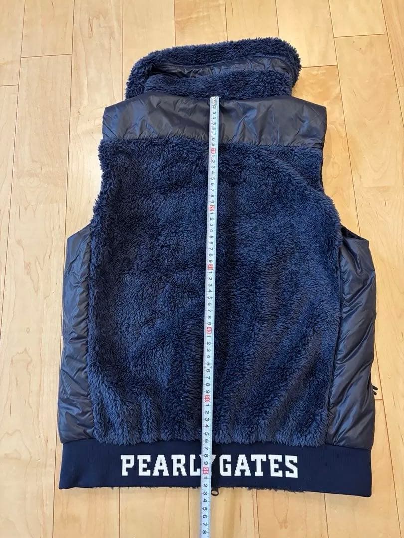 美品 PEARLY GATES フリース ボア ベスト パーリーゲイツ