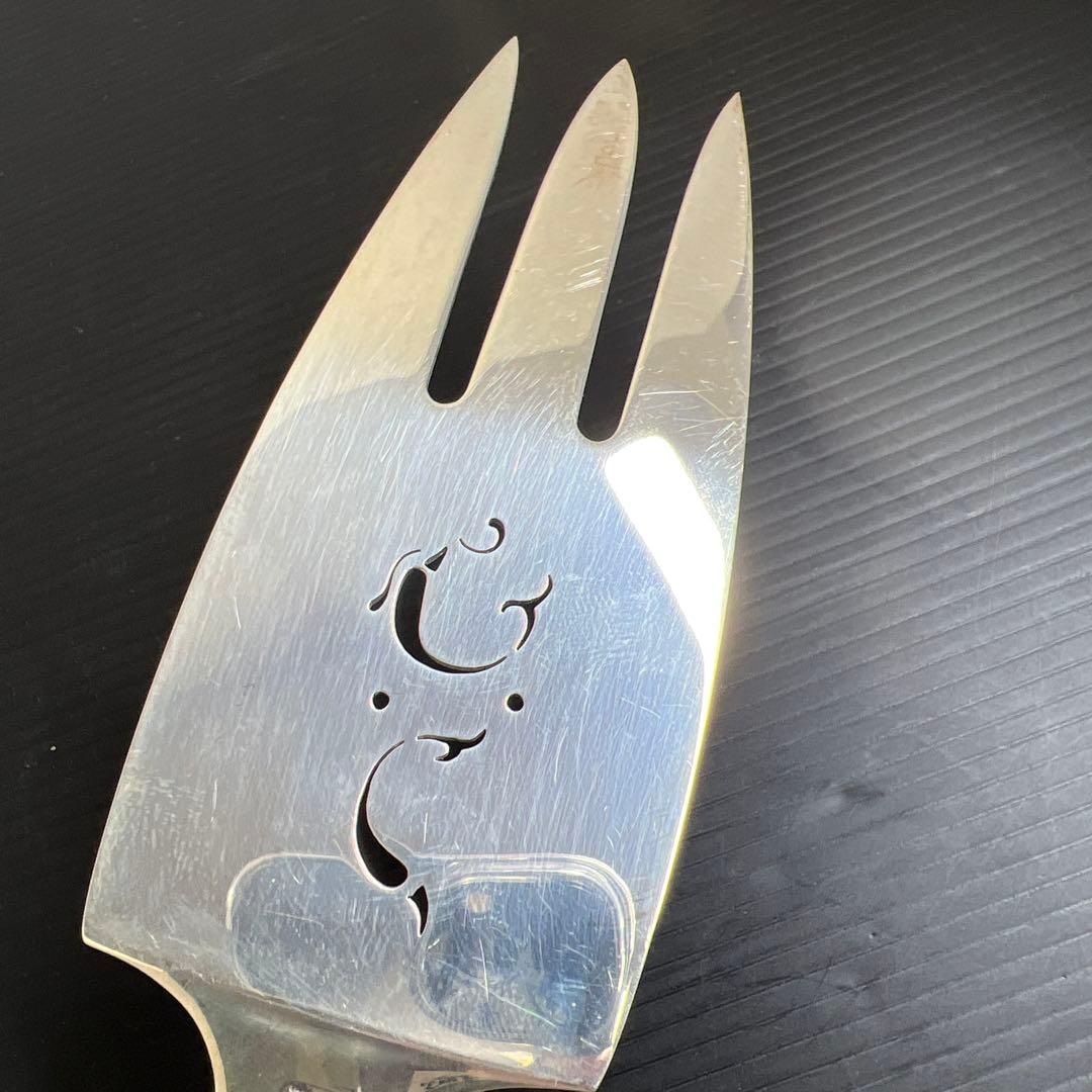 ジョージジェンセン激レアブロッサムsterling925 特大サービングフォーク