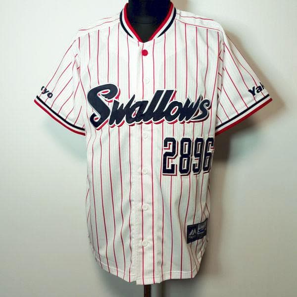 つば九郎 東京ヤクルトスワローズ マジェスティック レプリカユニフォーム M