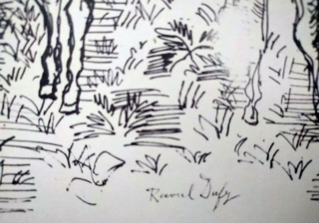 bラウル・デュフィの 乗馬　リトグラフ 本物保証