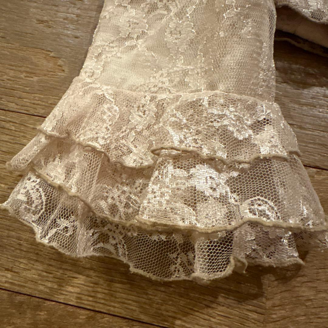 フラメンコ　ブラウス　レース　美品