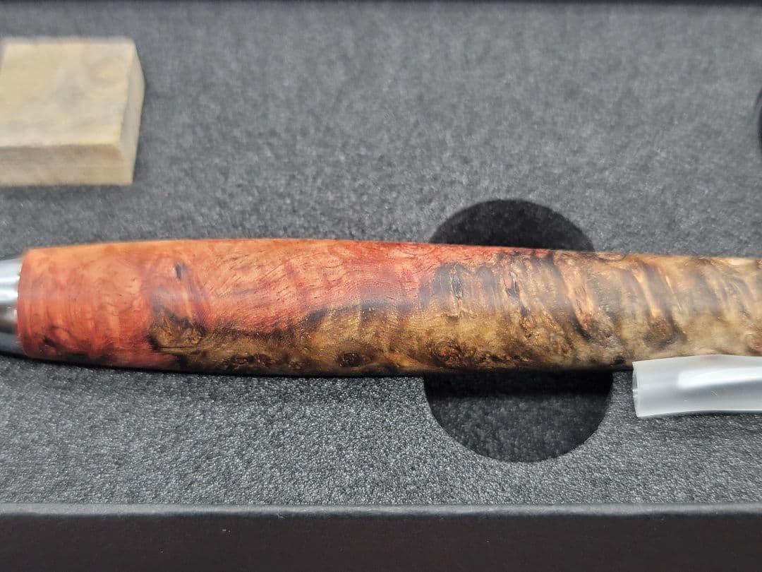 新品　こぶた工房　極上花梨瘤　トリコロール瘤　シャープペンシル0.5ミリ