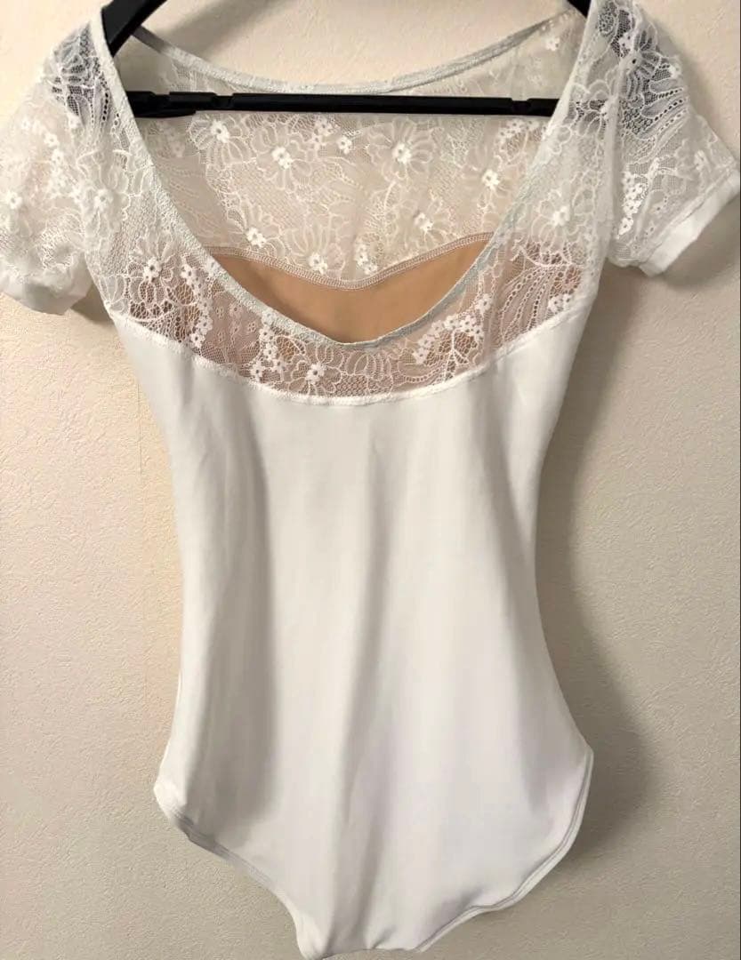 デラロミラノ　ミネルヴァ　ホワイト　レオタード　XL 美品♡