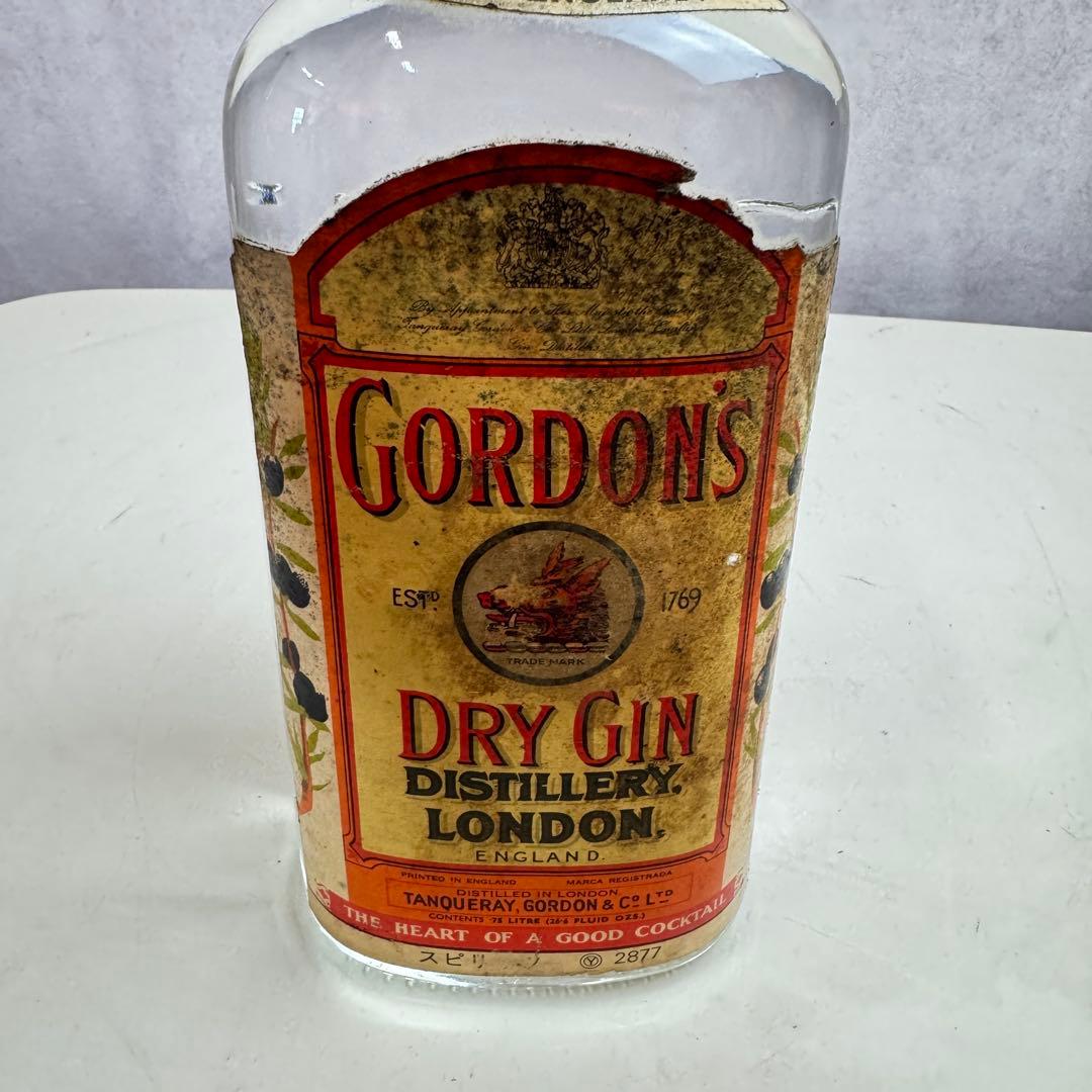 未開栓 GORDONS DRY JIN ゴードン ドライジン 旧ボトル 古酒