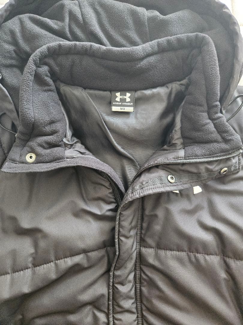 UNDER ARMOUR メンズ ベンチコートロング丈 ブラック MD