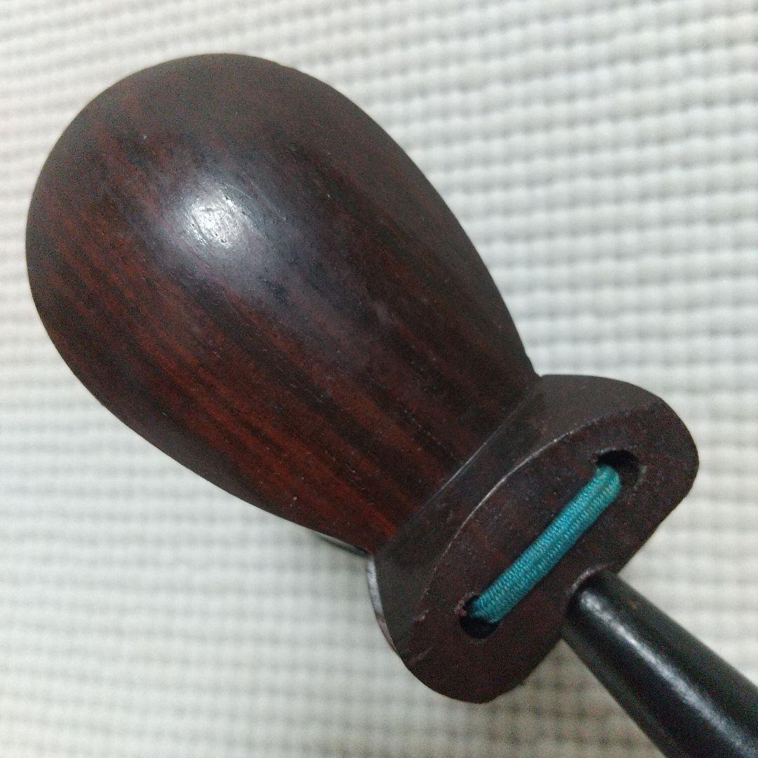 激レア♪NIKKAN製〈柄付きカスタネット〉キレの良い音♪木製 昭和レトロ