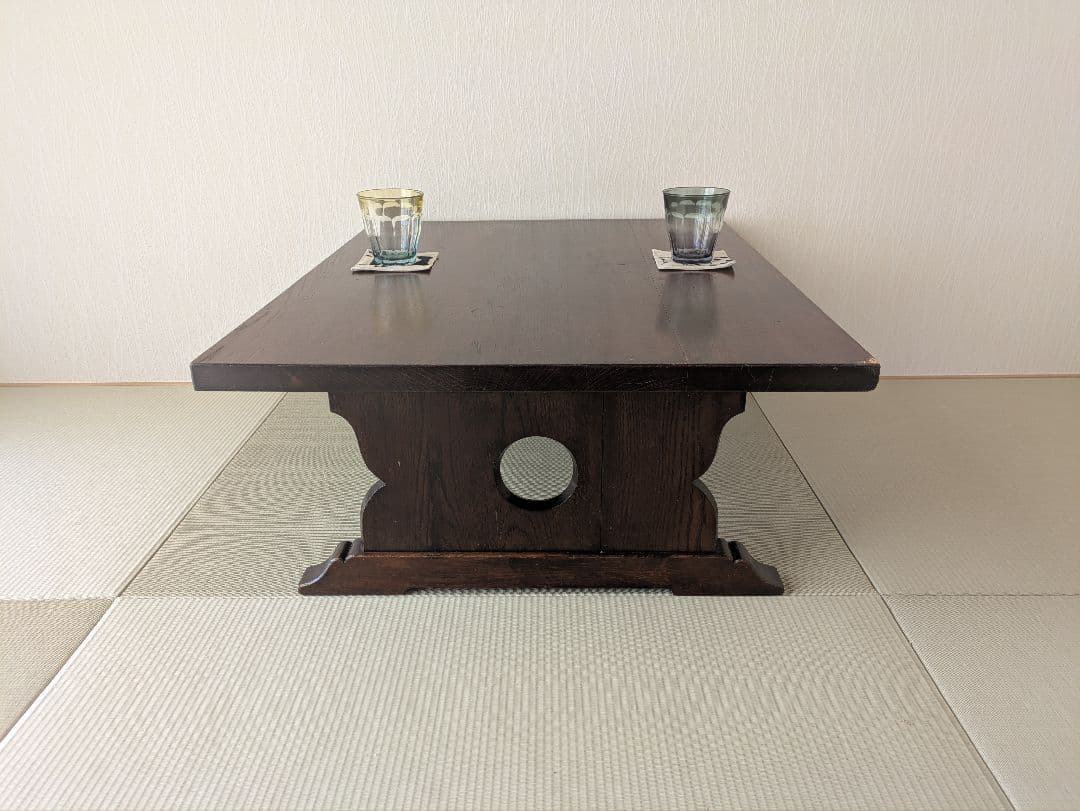 【松本民芸家具】 折りたたみローテーブル 民芸×和モダン コンパクト収納