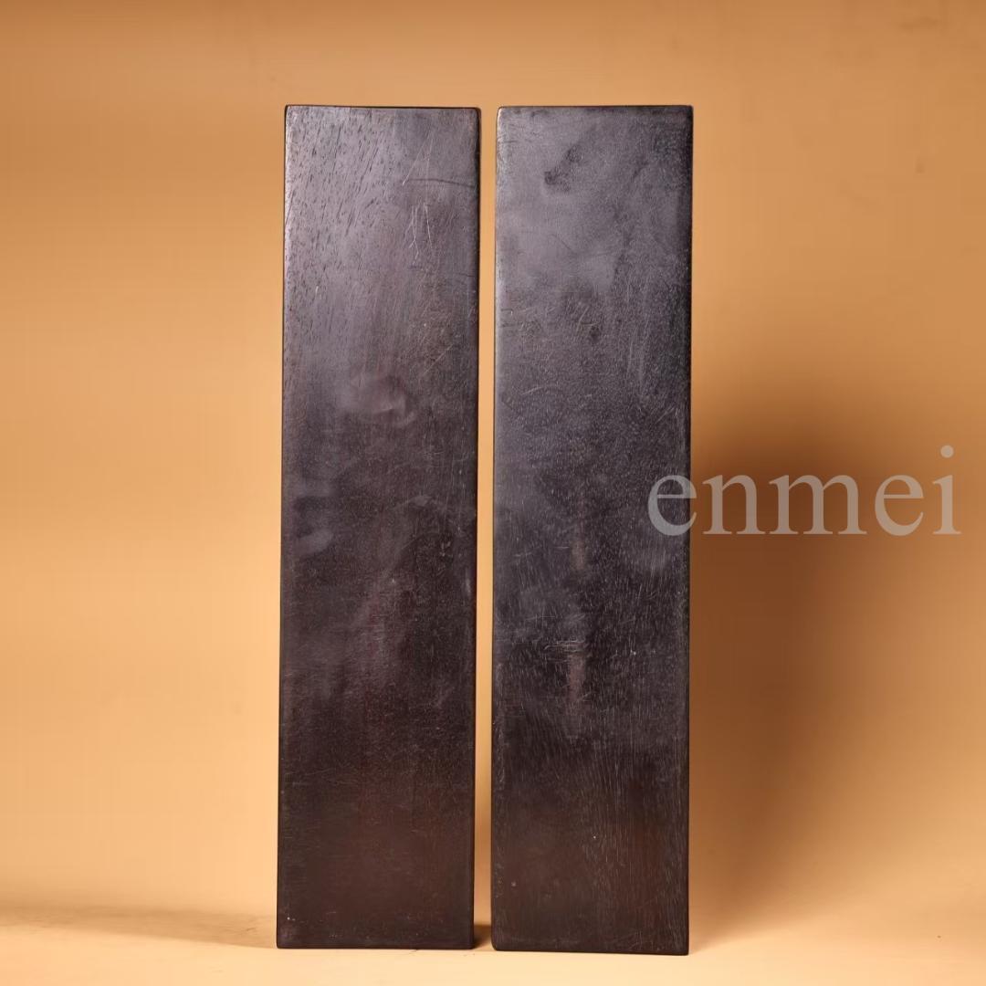 中国古美術・旧藏珍品・紫檀製文箱・獅子彫刻・翡翠象嵌・純手作り・書道具・時代物