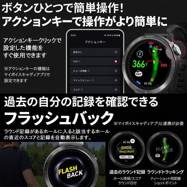 ボイスキャディ T11 PRO 腕時計型 GPSナビ