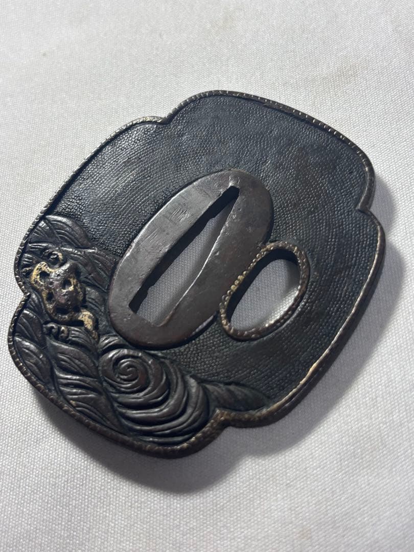 名品　鐔鍔つば　宝船　七福神　鶴と亀　これぞ御利益のある鐔　江戸時代