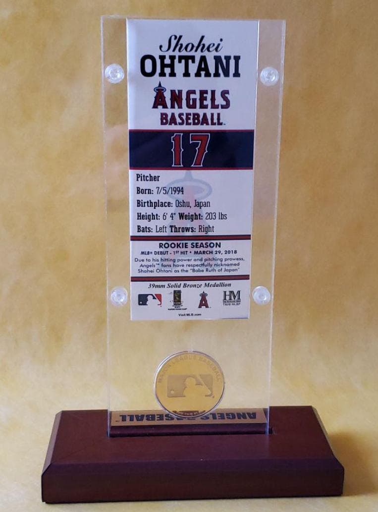 大谷翔平選手 メジャー初ヒット記念 チケット& デスクトップスタンド