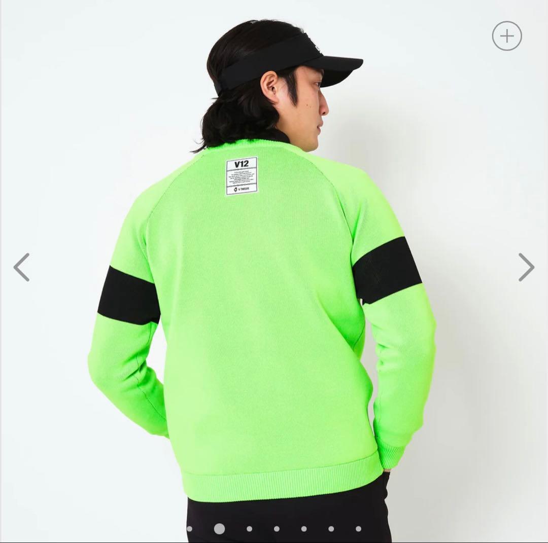 ¥29,700【V12/XL】ARMKNIT 防風ストレッチ裏地付きニット