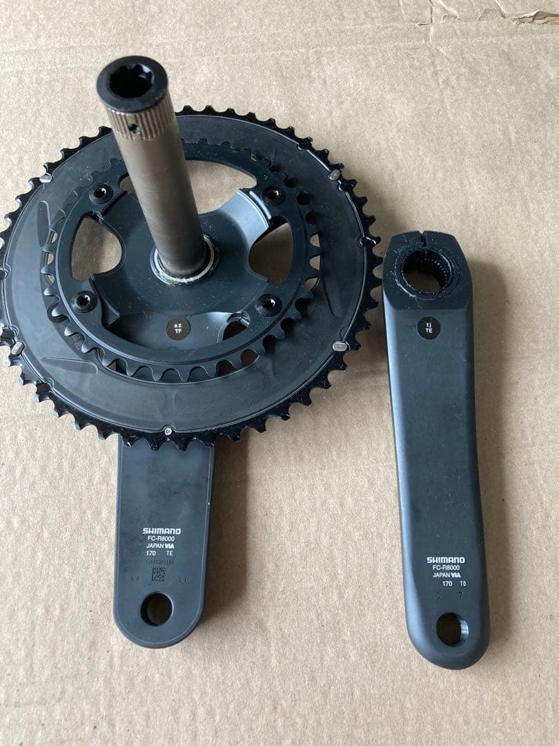 完成車外し未使用　 FC-R8000 クランクセット 170mm 50-34