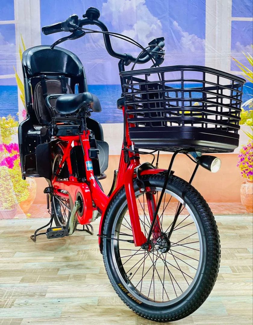 ギュットアニーズ2019年⭐️16AH！パナソニック子供乗せ電動自転車Y2479