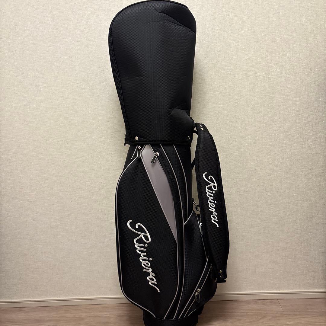 リビエラRiviera ブラックシルバー キャディーバッグ