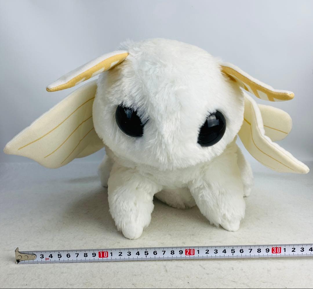 ふわふわモスちゃん　BIGぬいぐるみ　シロモ　カイコガ　白　ホワイト