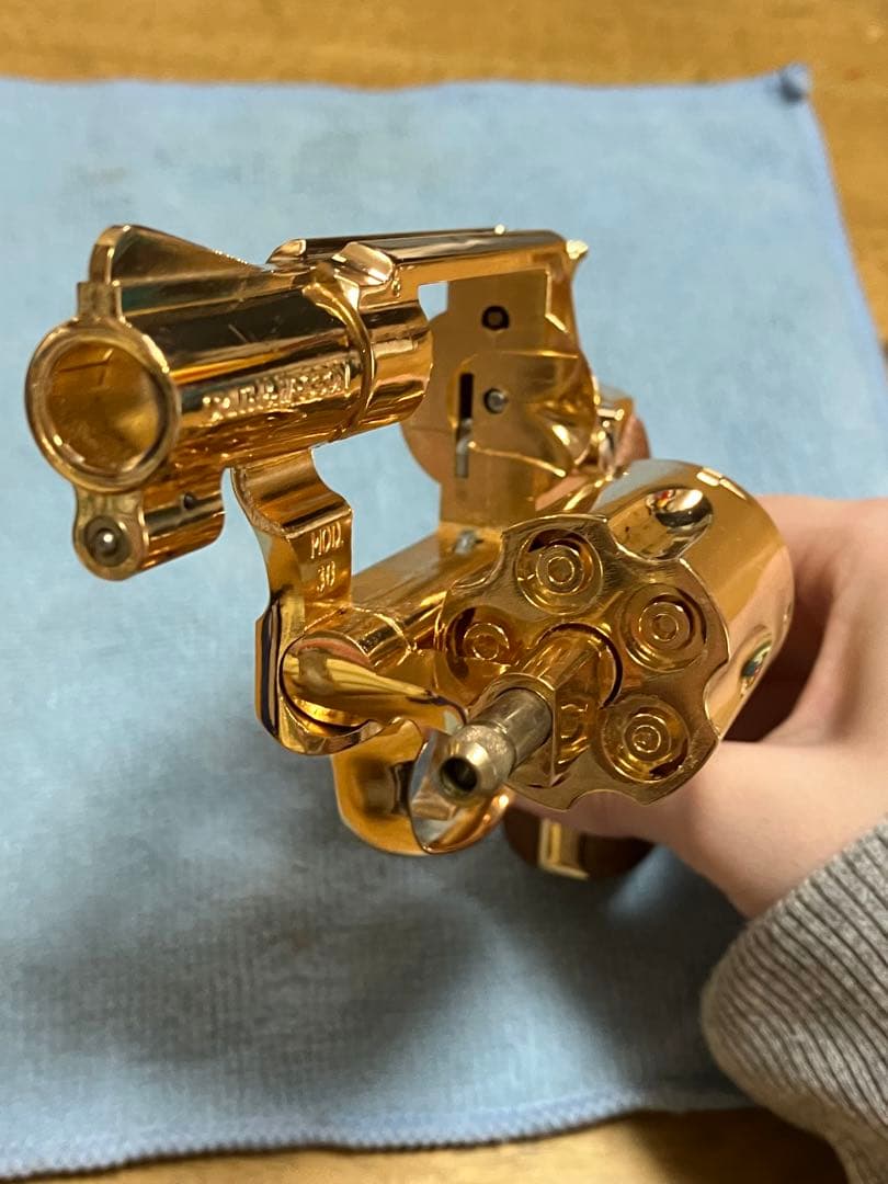 コクサイ S＆W M36チーフスペシャルSMG規格 モデルガン 金メッキ