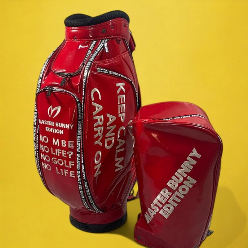 マスターバニーエディション キャディバッグ ロゴ レッド 5分割 9.5型