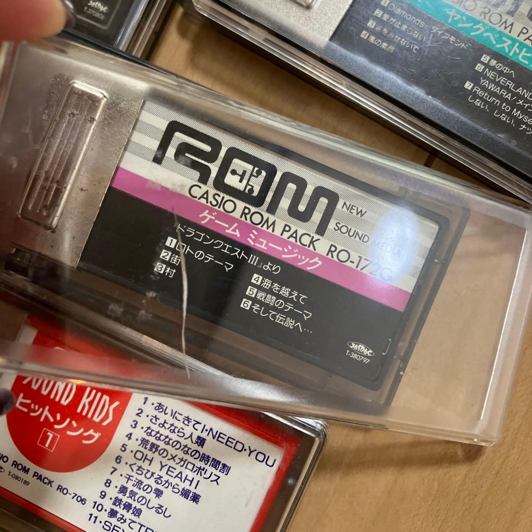 CASIO PT-380 ピッカピカトーン　キーボード・マイク・ROM5本セット