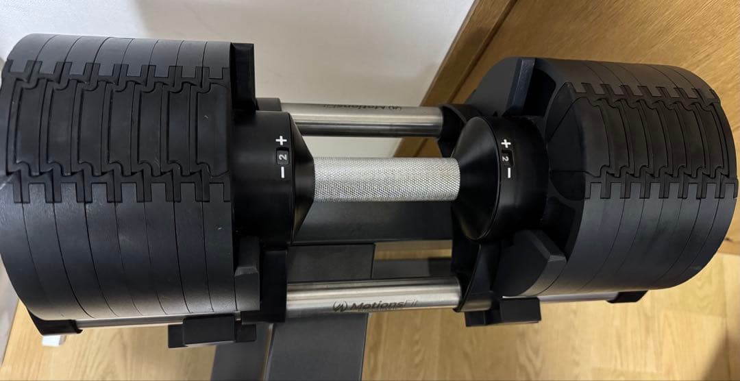 セット2/3フレックスベル可変式ダンベル32kg×2個 2kg刻み&専用スタンド