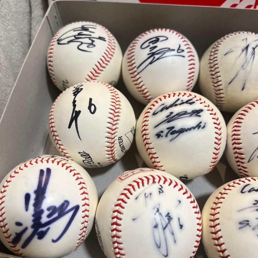 サイン入り野球ボールセット 10個