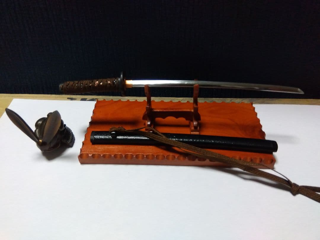 ＨＥＭＰペーパナイフミニ日本刀【拵造りと刀掛け】