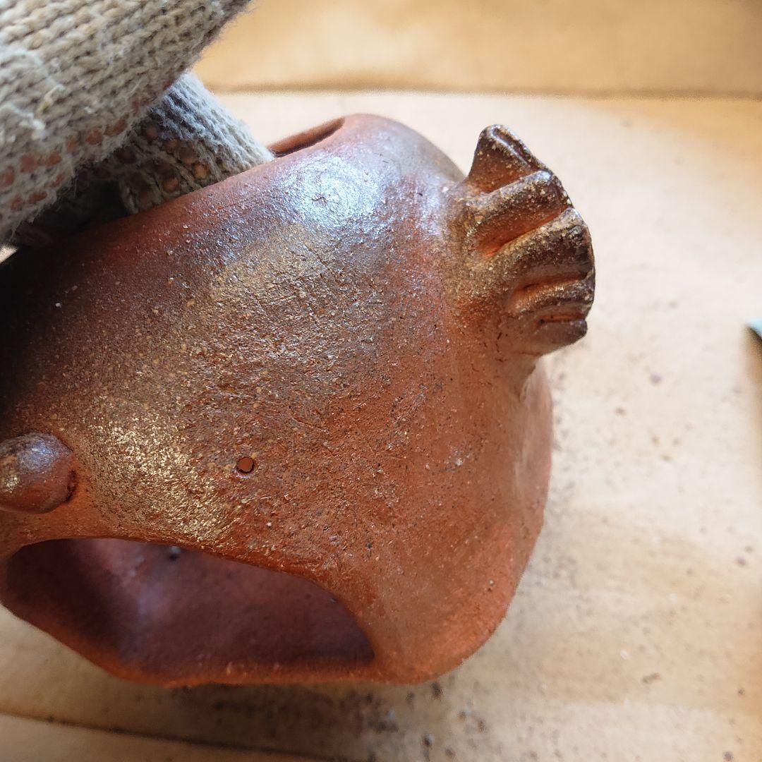 【2435】香炉、置物…備前焼