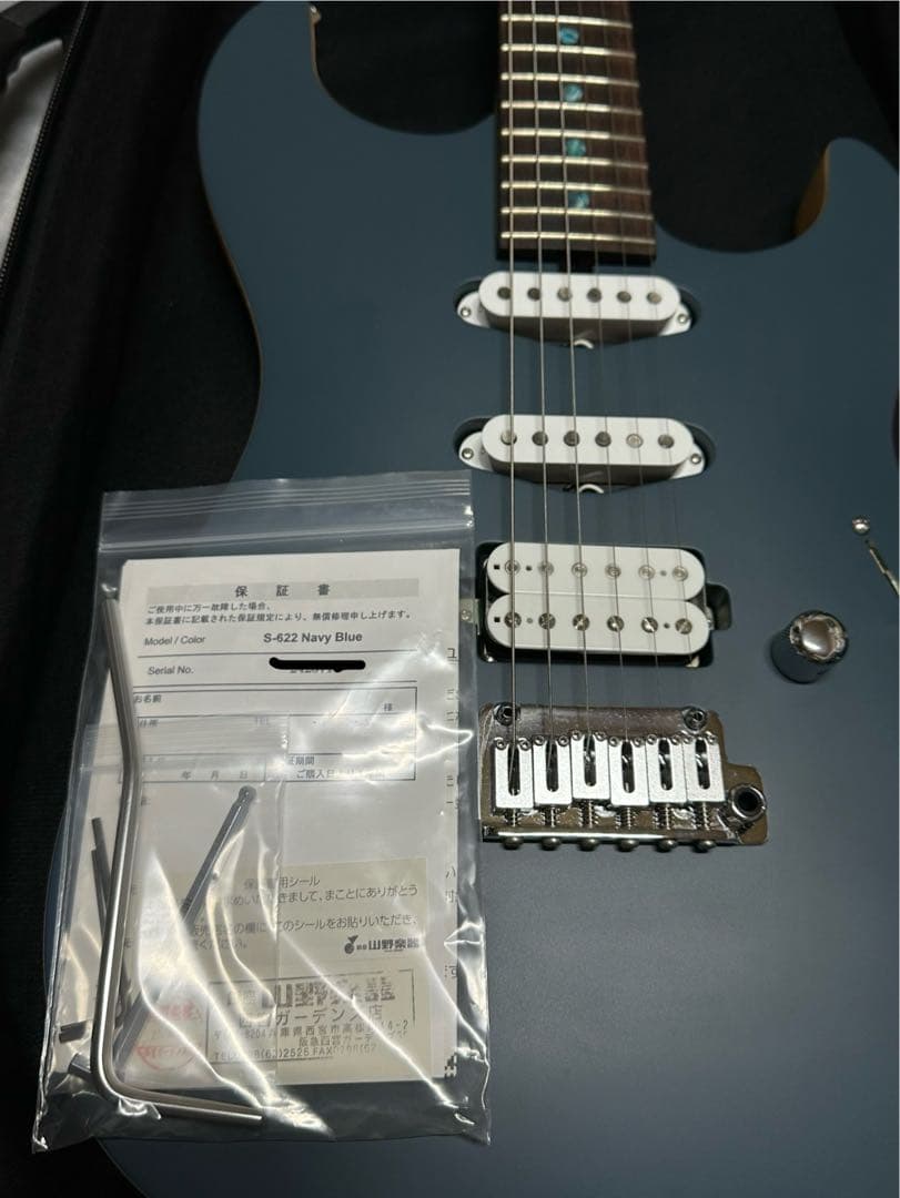 Saito エレキギター navy blue 22フレット 週末限定タイムセール